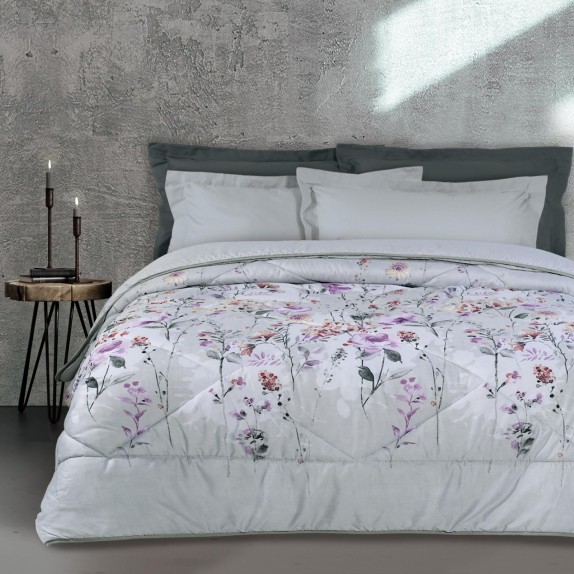 DAS HOME ΠΑΠΛΩΜΑ ΜΟΝΟ HAPPY 4783 ΓΚΡΙ- ΛΙΛΑ