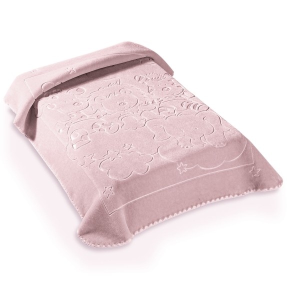 Κουβερτα Ισπανιας Κουνιας 110X140 Belpla Ster 520 Pink