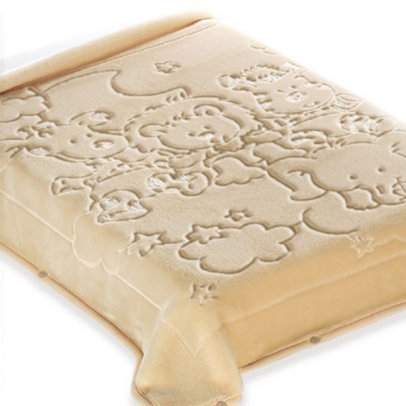 Κουβερτα Ισπανιας Κουνιας 110X140 Belpla Ster 520 Beige