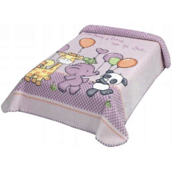 Κουβερτα Ισπανιας Αγκαλιας 80X110 Belpla Ster 636 Lila