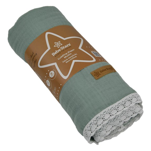 Πανα Αγκαλιας Μουσελινα Bebe Stars Nature