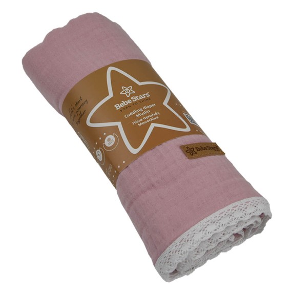 Πανα Αγκαλιας Μουσελινα Bebe Stars Swan