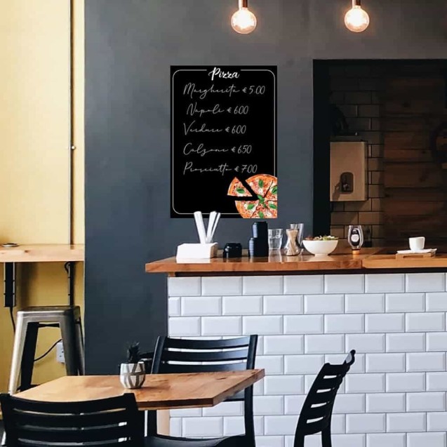 Mαυροπίνακας Aυτοκόλλητος Ango Pizza 72005