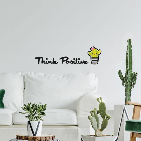 Αφρώδη Αυτοκόλλητα Τοίχου Ango Think Positive S 59514