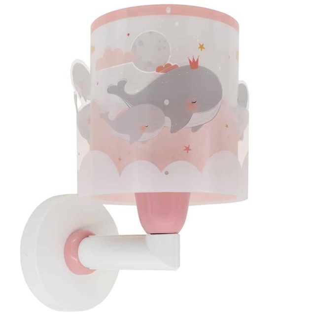 Απλίκα Τοίχου Ango Whale Dreams Pink 61179S