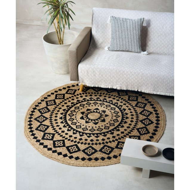 Χαλάκι Kentia Yute 241 Στρογγυλο Διαμ - 120Εκ -