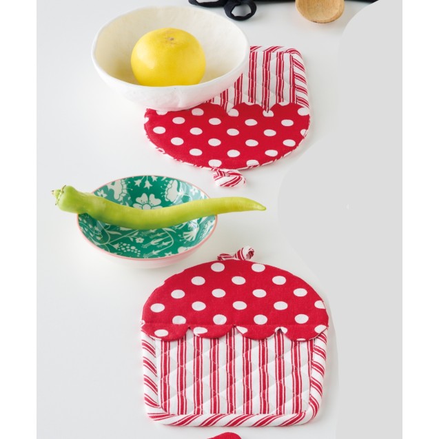 Σετ Πιάστρες Κουζίνας 2 Τεμαχίων Kentia Cupcake 