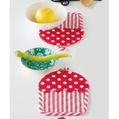 Σετ Πιάστρες Κουζίνας 2 Τεμαχίων Kentia Cupcake 