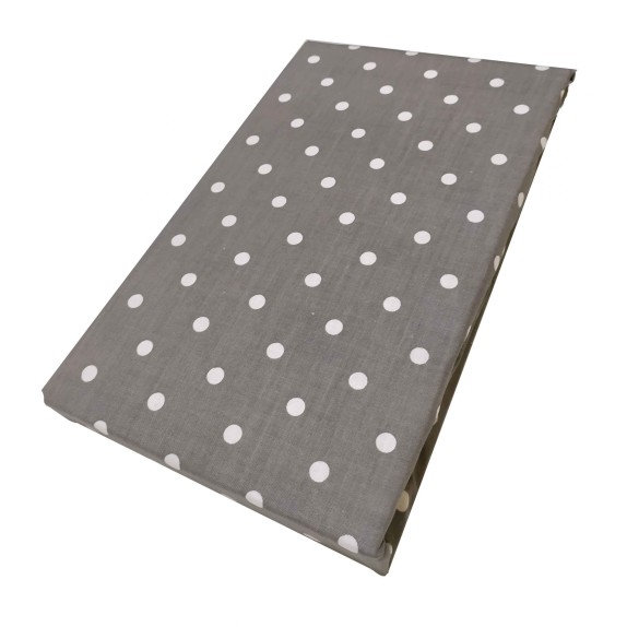 Σεντόνι ΚΟΜΒΟΣ Cotton Line Printed Dots Grey Υπέρδιπλο...