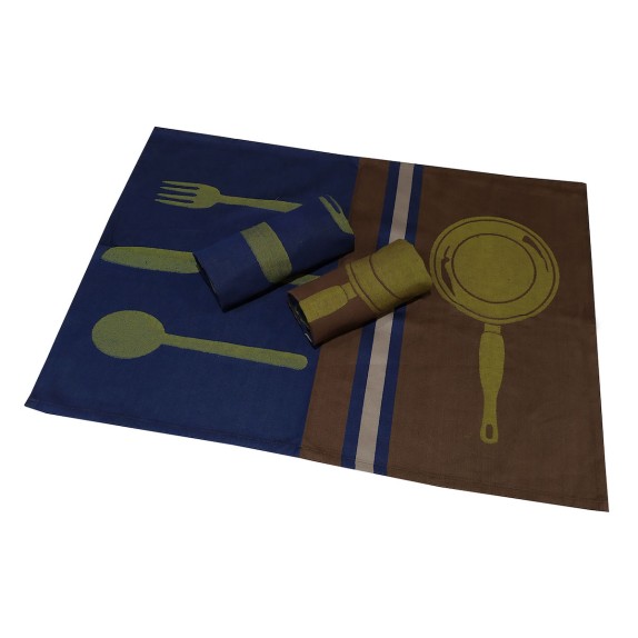 Σετ Ποτηρόπανα 3τεμ-ΚΟΜΒΟΣ Πικέ 100% Cotton 50x70 Kitchen...