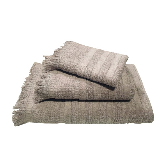 Πετσέτα Le Blanc Πεννιέ Ζακάρ 550gr/m2 PAROS Grey Χειρός...