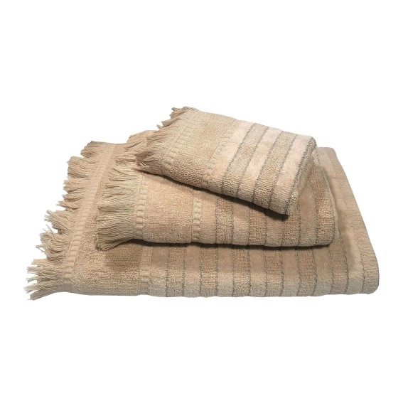 Πετσέτα Le Blanc Πεννιέ Ζακάρ 550gr/m2 PAROS Beige...