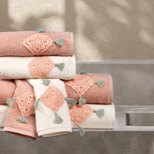 Σετ Πετσέτες 3 Τεμαχίων Das Home Daily 0730 Εκρού