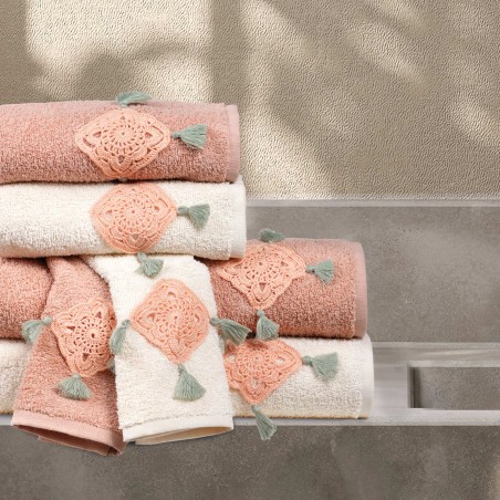 Σετ Πετσέτες 3 Τεμαχίων Das Home Daily 0730 Εκρού