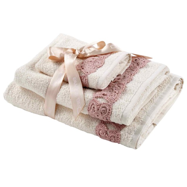 Σετ Πετσέτες 3 Τεμαχίων Das Home Daily 0733 Εκρού