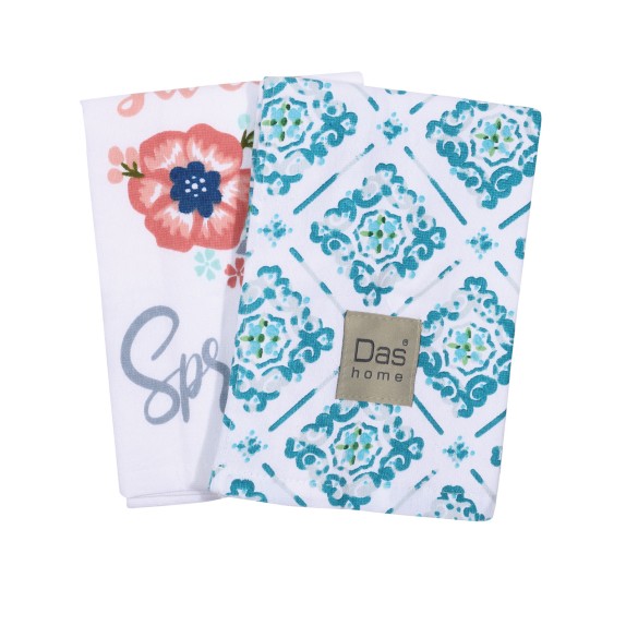 Σετ Ποτηρόπανα 2 Τεμαχίων Das Home 0641 40x65