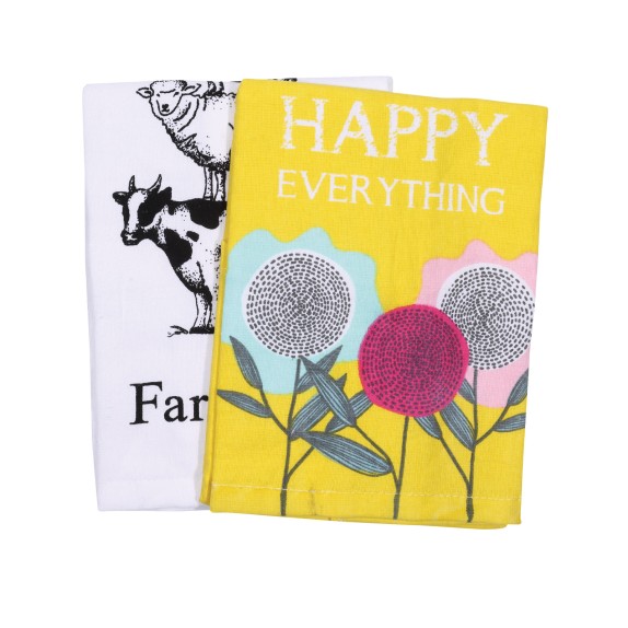 Σετ Ποτηρόπανα 2 Τεμαχίων Das Home 0640 40x65