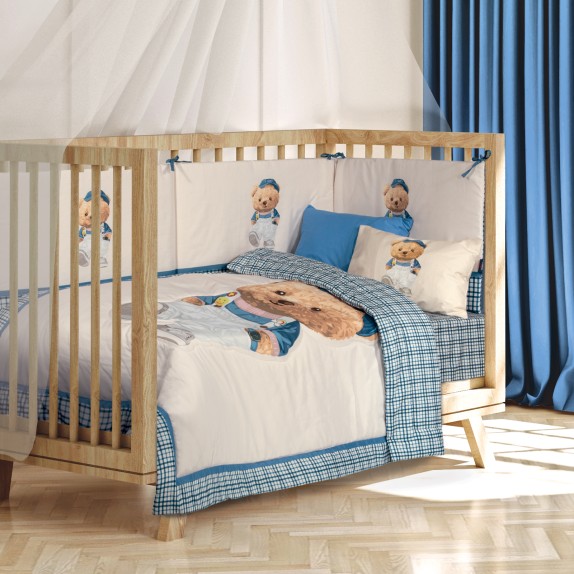 Κουβερλί Κούνιας Greenwich Polo Club 8842 Γκρι- Μπεζ-...