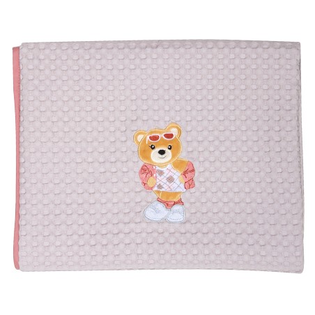 Κουβέρτα Πικέ Αγκαλιάς Greenwich Polo Club 75x110 8843 Λιλά- Ροδί