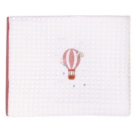 Κουβέρτα Πικέ Κούνιας Greenwich Polo Club 110x150 8841 Λευκό- Σάπιο Μήλο