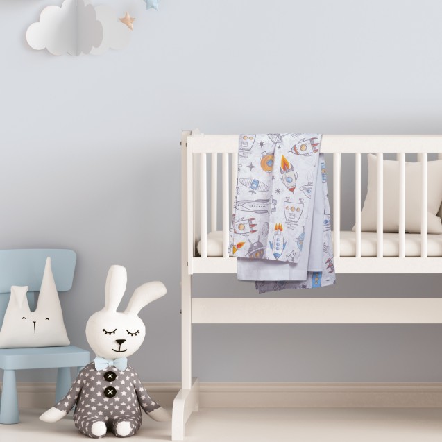 Σετ Σεντόνια Λίκνου 2 Τεμαχίων Das Baby Fun...