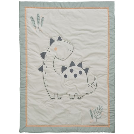 Κουβερλί Das Baby Fun 4879 Γκρι- Πράσινο- Σομόν 110x150