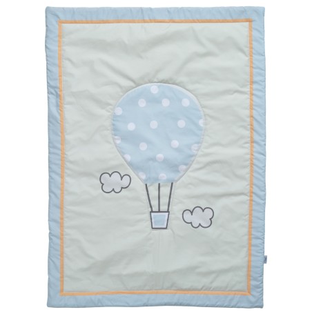 Κουβερλί Das Baby Fun 4880 Γαλάζιο- Κίτρινο- Μέντα 110x150