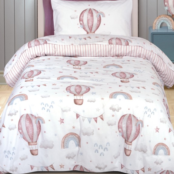 Σετ Παπλωματοθήκη Μονή 2 Τεμαχίων Greenwich Polo Club...