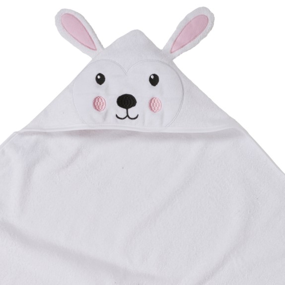 Βρεφική Κάπα Das Baby Smile Embroidery 4888 Λευκό 80x80