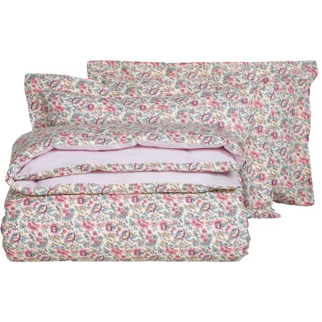 Σετ Σεντόνια King Size 4 Τεμαχίων Das Home Happy 9621 Menta- Κρεμ- Ροδί 260x280