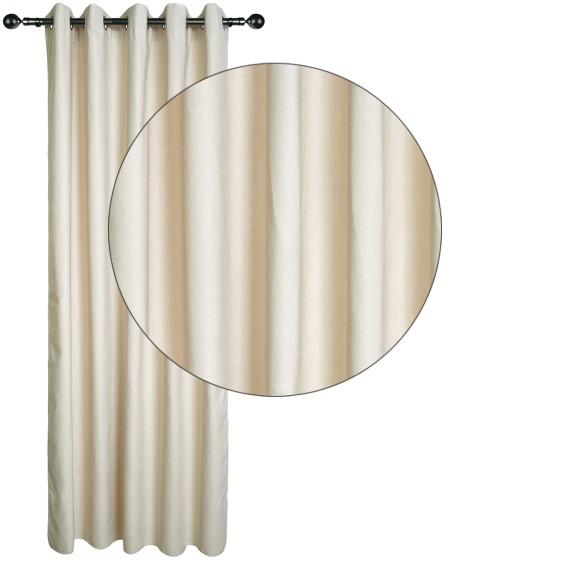 Κουρτίνα Με Κρίκους Das Home 140Χ270 2257 Μπεζ