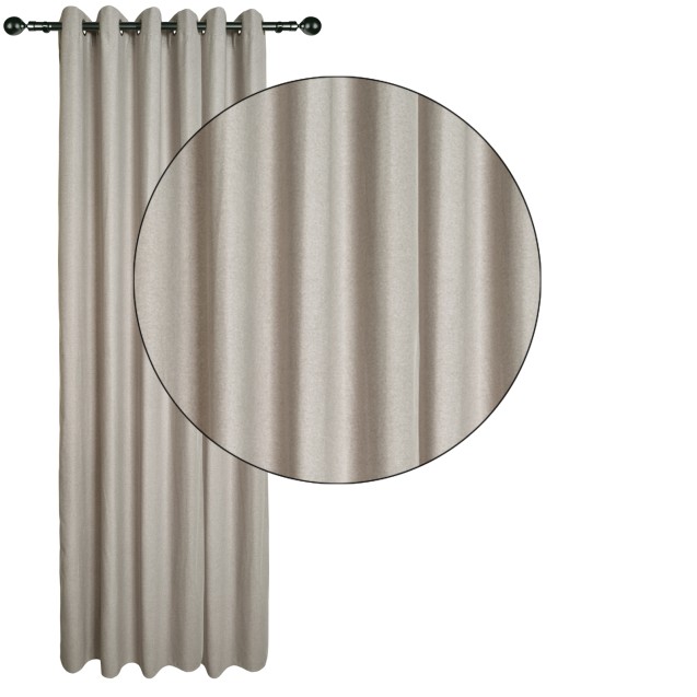 Κουρτίνα Με Κρίκους Das Home 140Χ270 2258 Σπαγγί