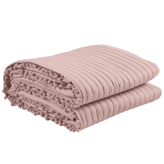 Κουβερλί Υπέρδιπλο Das Home Happy 9626 Σομόν 220x240