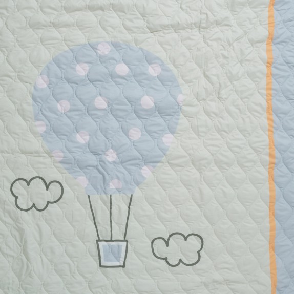 Παιδικό Κουβερλί Μονό Das Kids 4880 Γαλάζιο- Κίτρινο-...