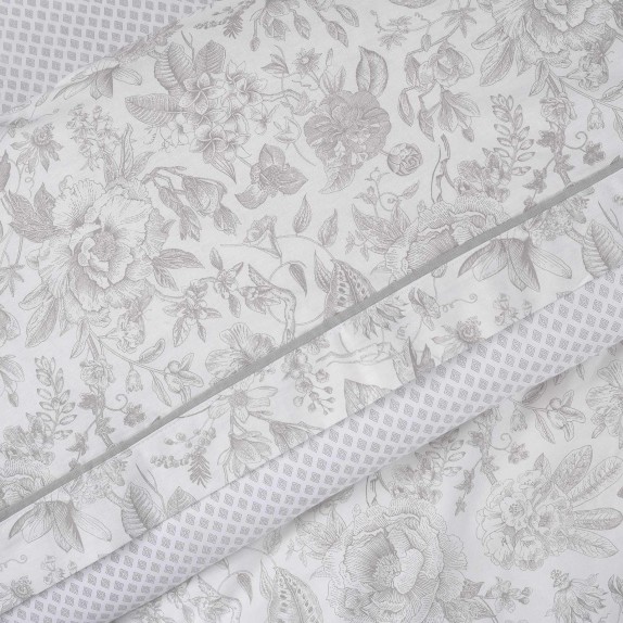 Κουβερλί Μονό Das Home Happy 9620 Γκρι- Εκρού 160x240