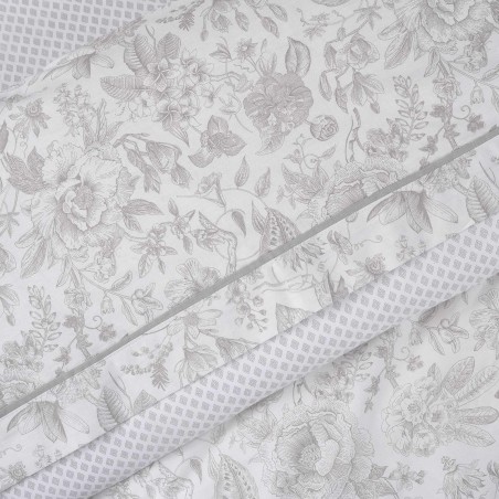 Κουβερλί Μονό Das Home Happy 9620 Γκρι- Εκρού 160x240