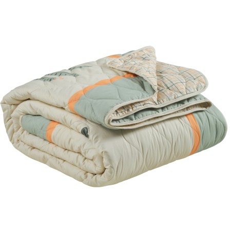 Παιδικό Κουβερλί Μονό Das Kids 4879 Γκρι- Πράσινο- Σομόν 160x220