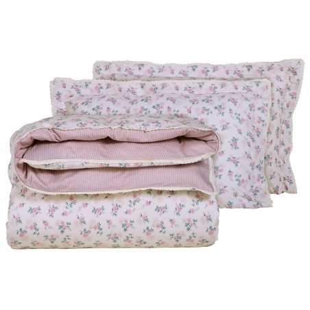 Κουβερλί Υπέρδιπλο Das Home Prestige 1680 Εκρού- Ροζ 220x240