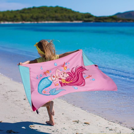 Πετσέτα Θαλάσσης Greenwich Polo Club 70x140 3883 Μπλε- Ροζ- Φούξια