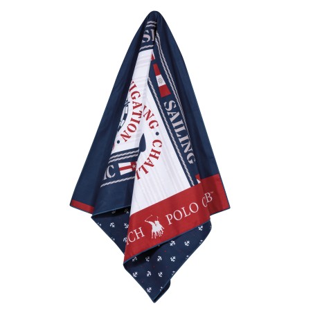 Πετσέτα Θαλάσσης Greenwich Polo Club 80x170 3908 Κόκκινο- Λευκό- Μπλε