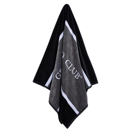 Πετσέτα Θαλάσσης Greenwich Polo Club 90x180 3865 Γκρι- Λευκό- Μαύρο