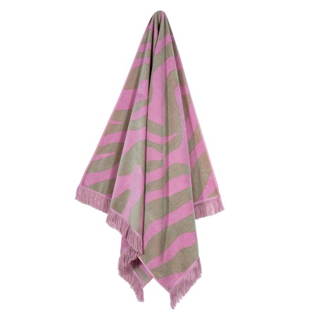 Πετσέτα Θαλάσσης Greenwich Polo Club 90x180 3854 Λαδί- Ροζ