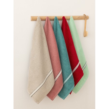 Σετ Πετσέτες 3 Τεμαχίων Palamaiki Elton Red