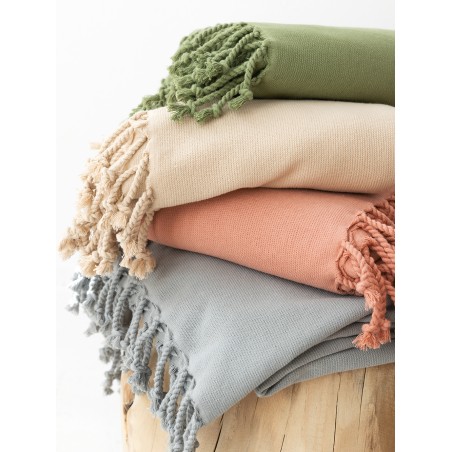 Πετσέτα Θαλάσσης Παρεό Palamaiki 90x160 Sinus Moka