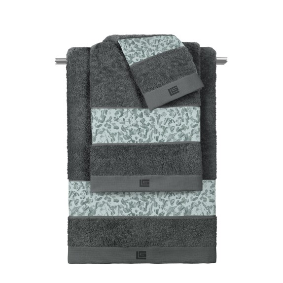 Σετ Πετσέτες 3 Τεμαχίων Guy Laroche Cult Cement - Anthracite
