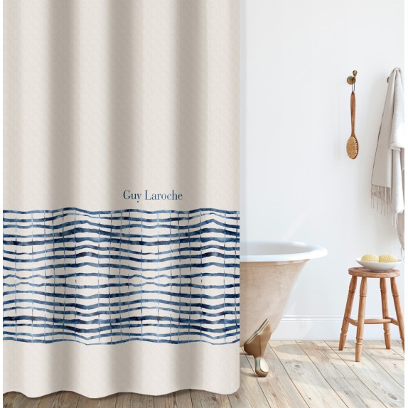 Κουρτίνα Μπάνιου Guy Laroche Azzam Denim 180x185