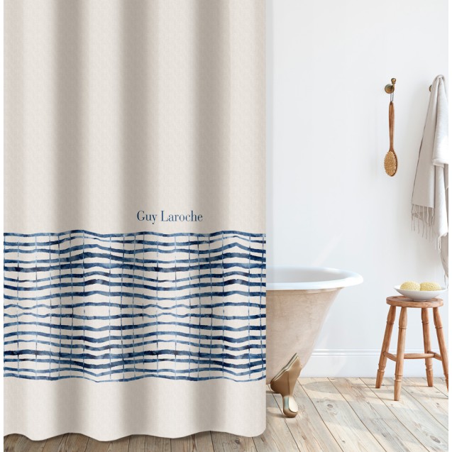 Κουρτίνα Μπάνιου Guy Laroche Azzam Denim 180x185
