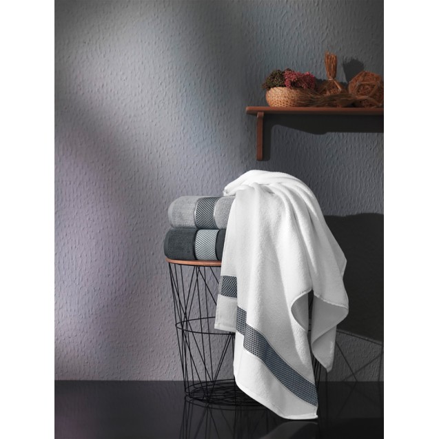 Πετσέτα Σώματος Guy Laroche Arten Silver 70x140