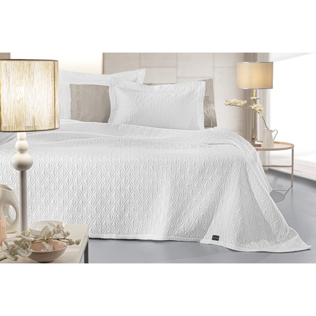 Κουβέρτα Υπέρδιπλη Guy Laroche Oasis White 245x260