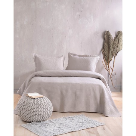 Σετ Κουβερλί Υπέρδιπλο 3 Τεμαχίων Rythmos Allure Μπεζ 220x240